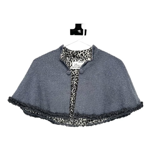 Women’s Gray Cape Leopard Print Lining - Picture 1 of 5